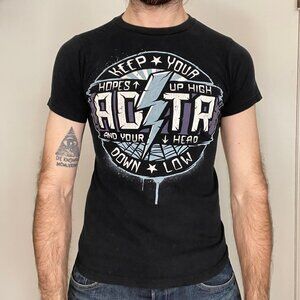 2015 A Day To Remember Tour Band Shirt - Men's Size Small S Black Blue Purple